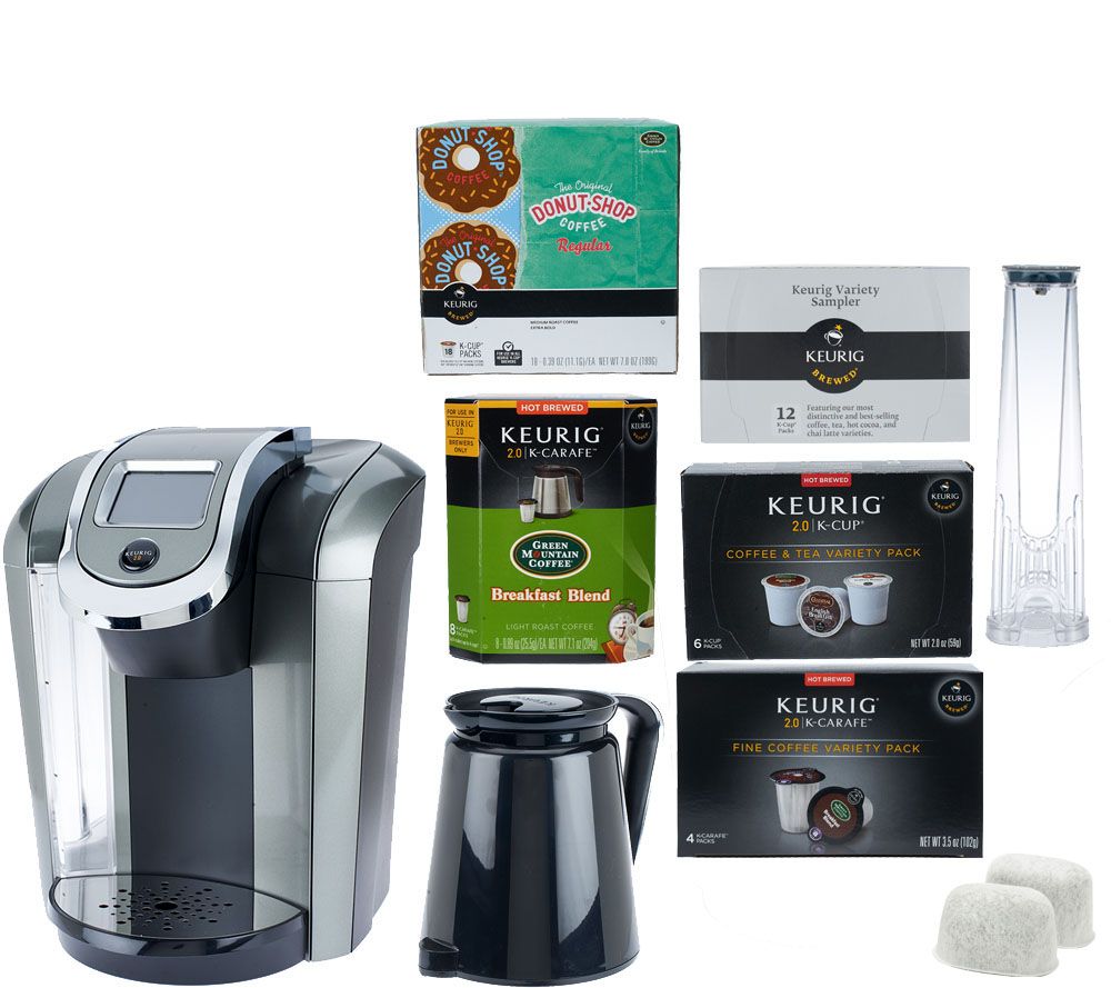 Keurig 2.0 K550 Coffee Maker w/ 36 K-Cup & 12 K-Carafe Packs QVC.com